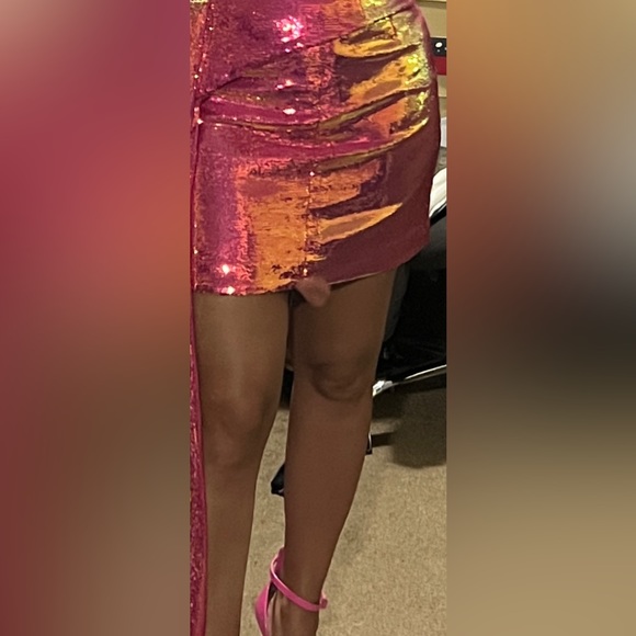 Nadine Merbai hot pink skirt size S/M - Picture 4 of 4